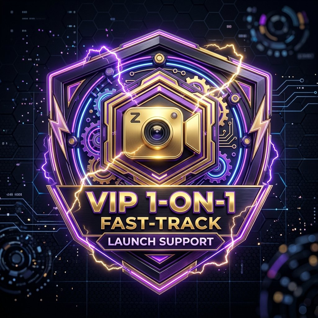 VIP 1-on-1 Fast-Track Launch Support & Live Zoom Setup